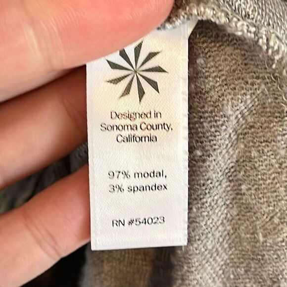 Athleta Coaster Oversized Crop Gray Hoodie XS Tall - Picture 4 of 6